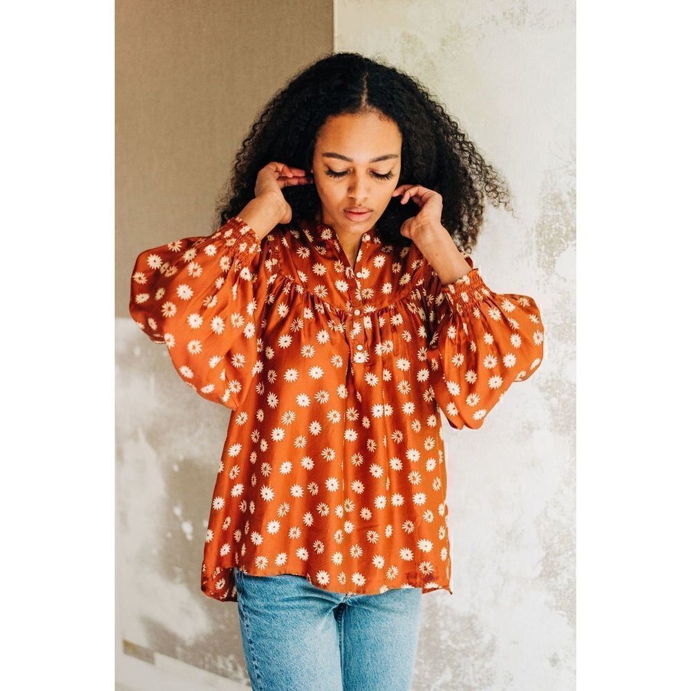 The Great Shepherd Silk Blouse Top - Size 0